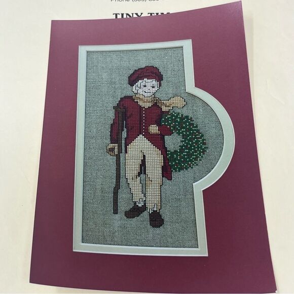 Tiny Tim Counted Cross Stitch Kit Designs by Vangie Opened - Picture 3 of 11